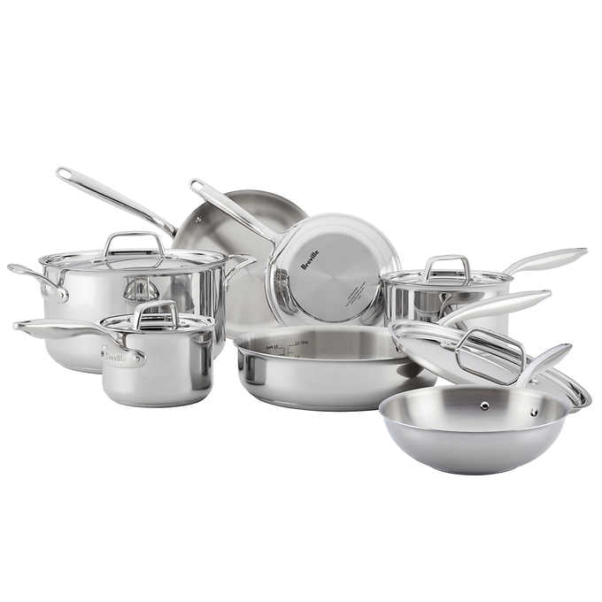 Breville ThermalPro 11-piece Clad Stainless Steel Cookware Set