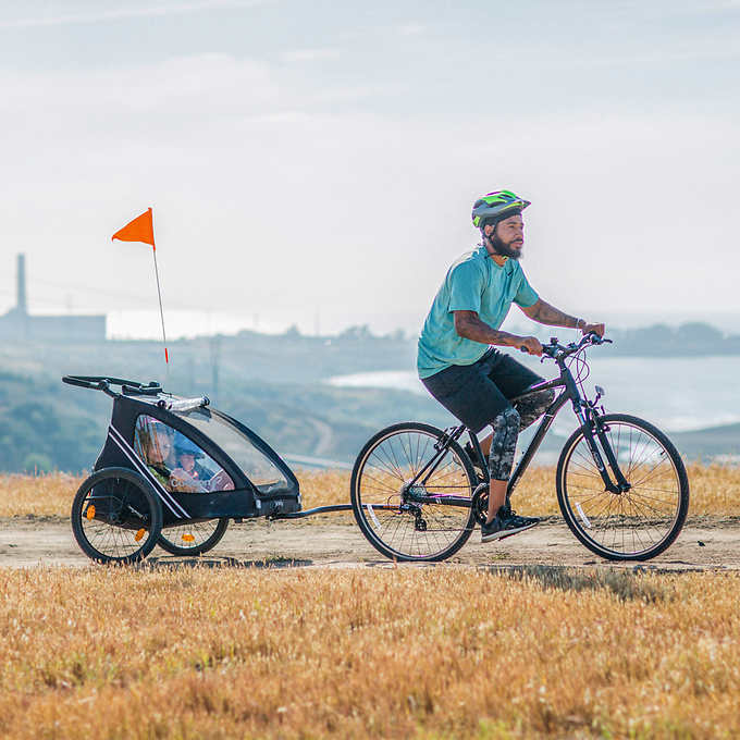 cocoon x2 bike and jogging stroller Joovy CocoonX2 Bike Trailer — ExclusiveBuys.net