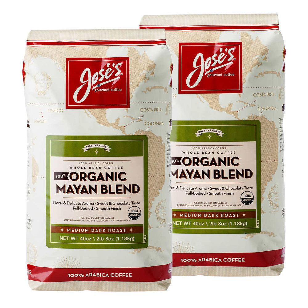 Jose’s 100% Organic Mayan Coffee 2.5 lb, 2-pack