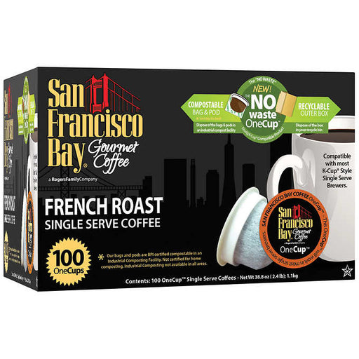 San Francisco Bay, Single Serve Coffee, French Roast, Once Cup, 100ct