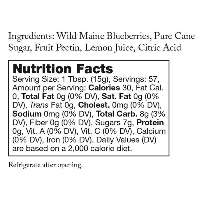 Stonewall Kitchen Wild Maine Blueberry Jam, 30 oz, 2-count