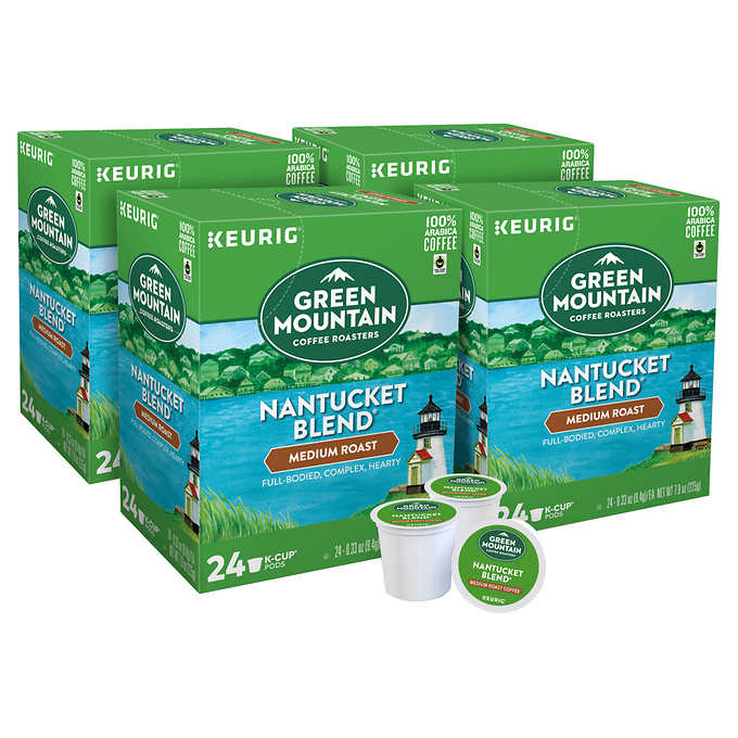 Green Mountain, Nantucket Blend, Medium Roast, K-Cup Pods, 96-count