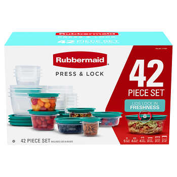 Rubbermaid 42-piece Press & Lock Food Storage Set
