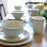 Fitz and Floyd Toulouse Green 16-piece Dinnerware Set