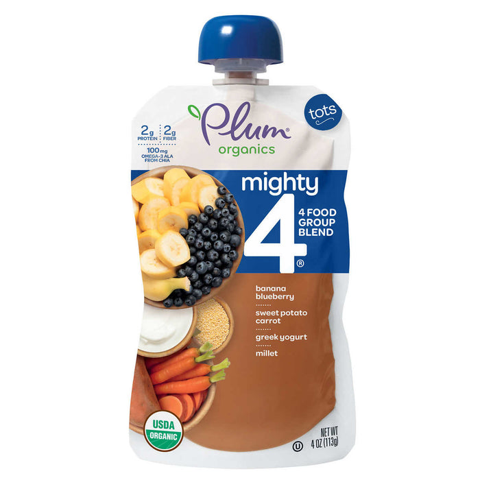 Plum Organics Mighty 4 Blends Variety, 2-pack