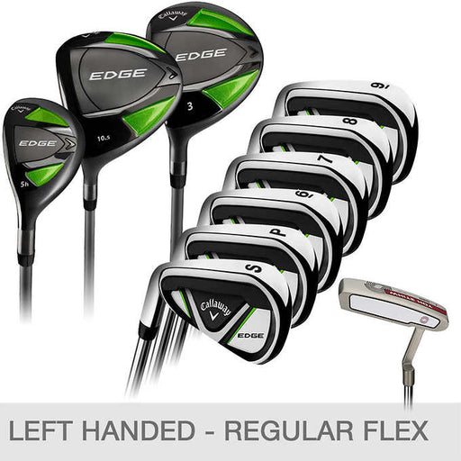 Callaway Edge 10-piece Golf Club Set, Left Handed