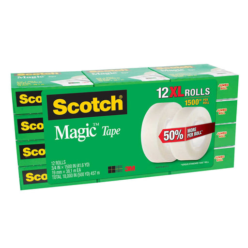 3M Scotch Magic Tape, 12-count