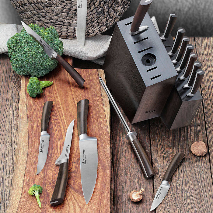 Cangshan A Series 16-piece Swedish Steel Forged Knife Block Set