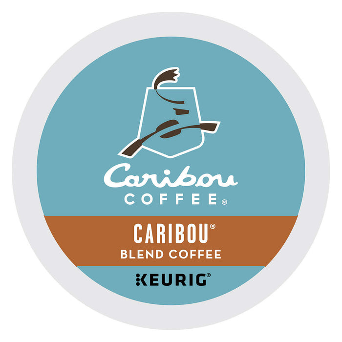 Caribou Coffee, Caribou Blend, Medium Roast, K-Cup Pods, 100ct