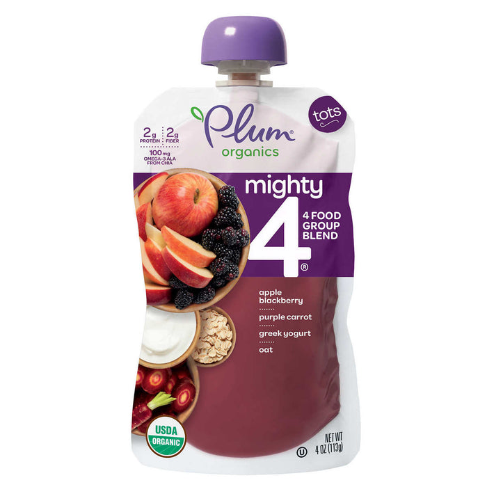 Plum Organics Mighty 4 Blends Variety, 2-pack