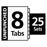 Avery Clear Label 8-Tab Index Divider, Letter Size, 25 Sets