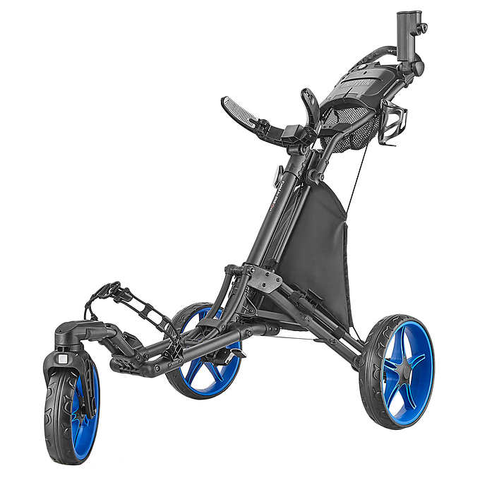 CaddyTek 3-wheel Golf Cart with Swivel Front Wheel