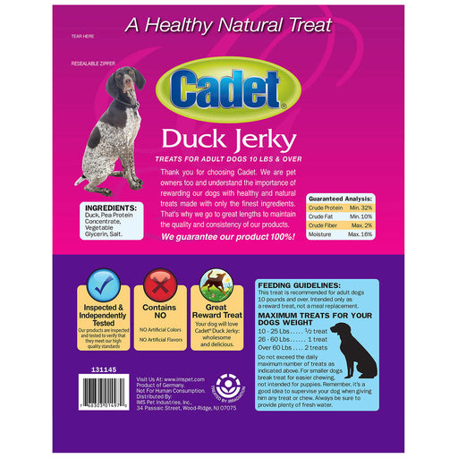 Cadet Natural Duck Jerky Dog Treats 2.5 lbs, 2-pack