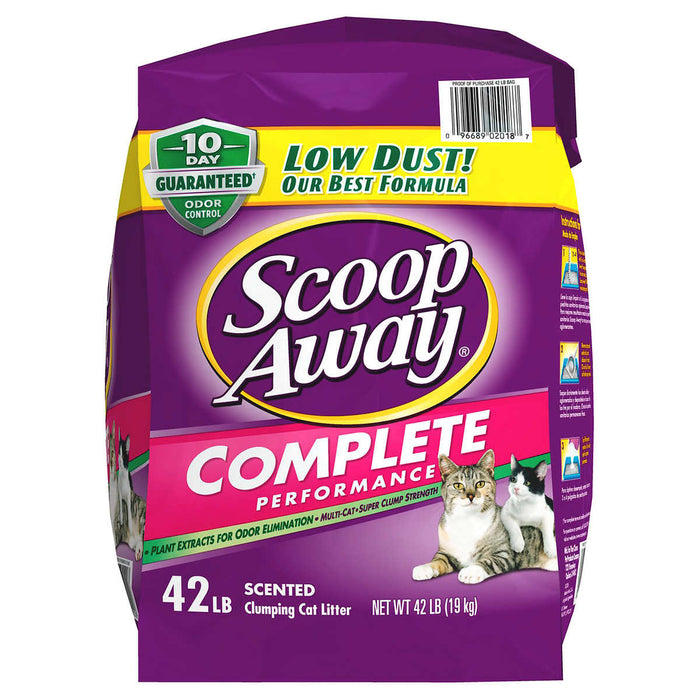 Scoop Away Complete Performance, Scented Cat Litter, 42 Pounds
