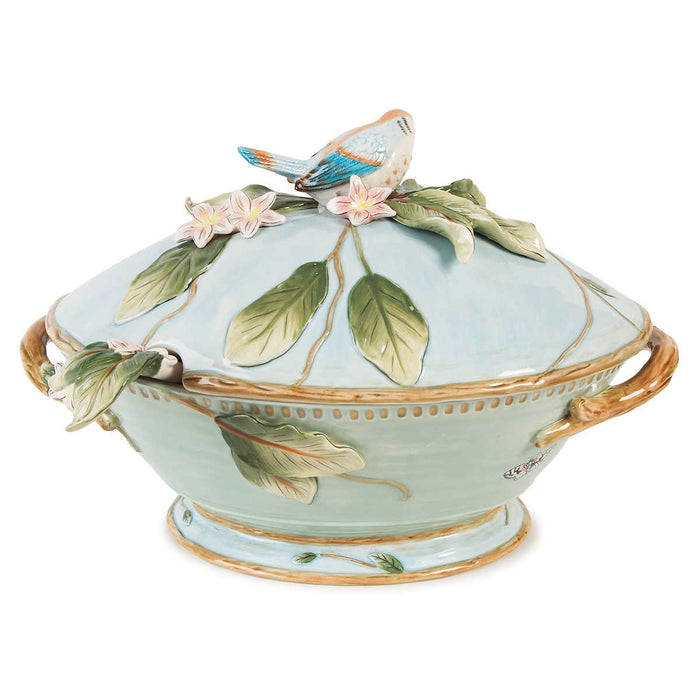 Fitz & Floyd Toulouse Tureen With Ladle