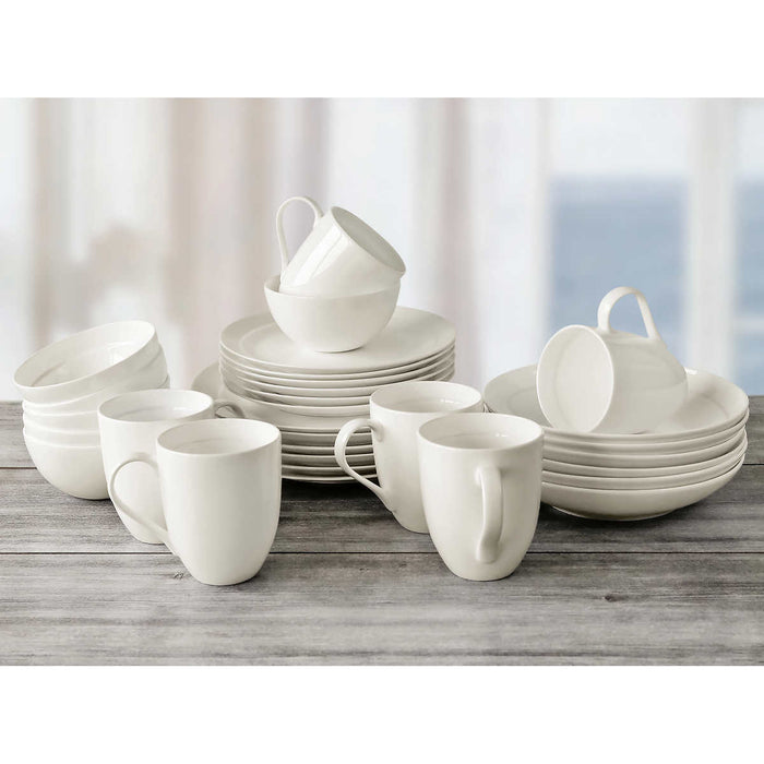 Over and Back Off the Menu Bone China 30-piece Dinnerware Set