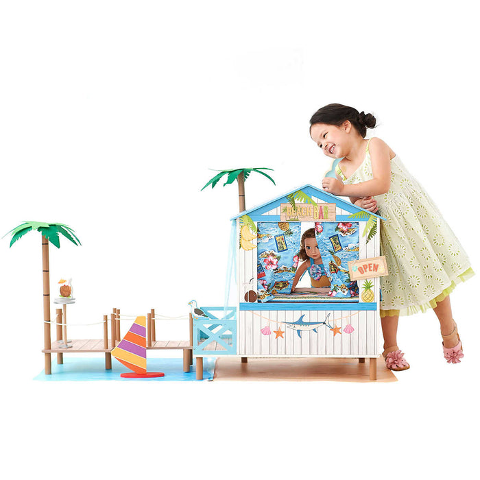 Doll House - Beach House Style with Accessories