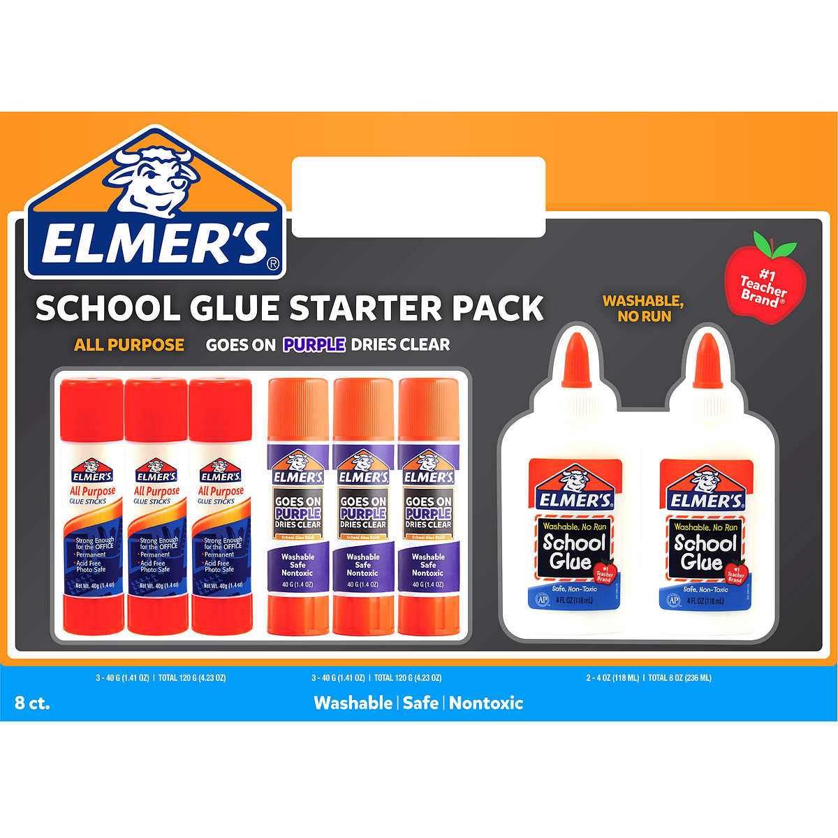 Elmer's School Glue Starter Pack, 15 Count