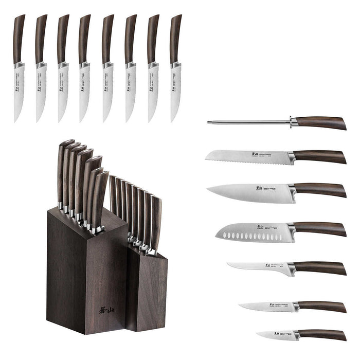 Cangshan A Series 16-piece Swedish Steel Forged Knife Block Set