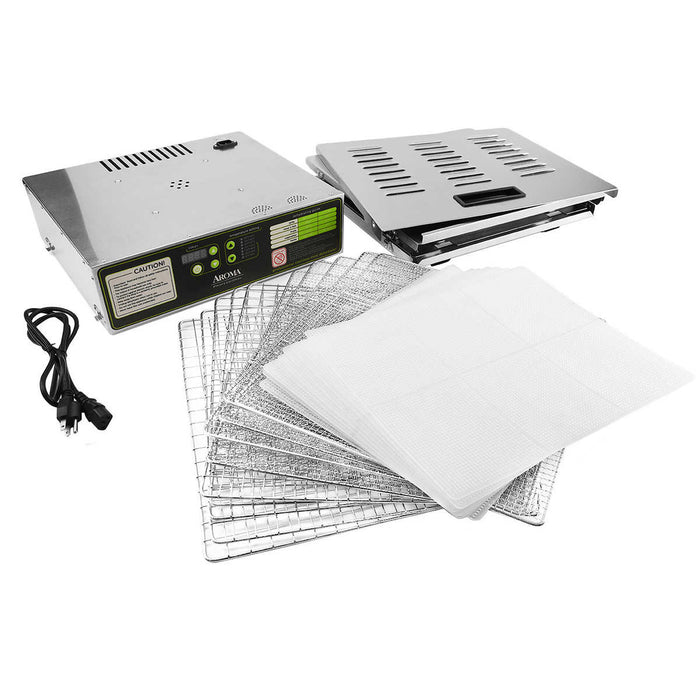 Aroma Professional 10-Tray Collapsible Digital Food Dehydrator