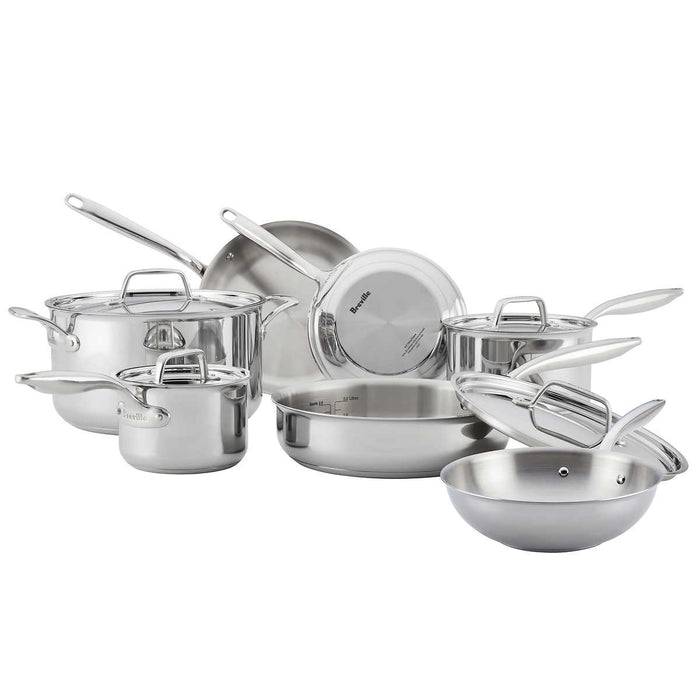Breville ThermalPro 11-piece Clad Stainless Steel Cookware Set
