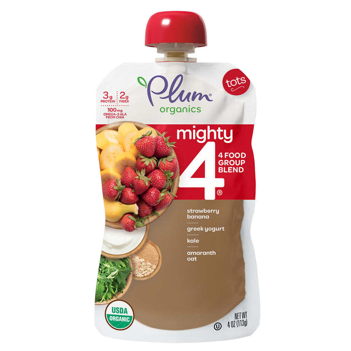 Plum Organics Mighty 4 Blends Variety, 2-pack