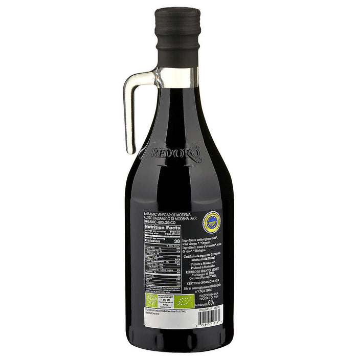 Redoro USDA Organic Balsamic Vinegar 500 ml, 2-pack